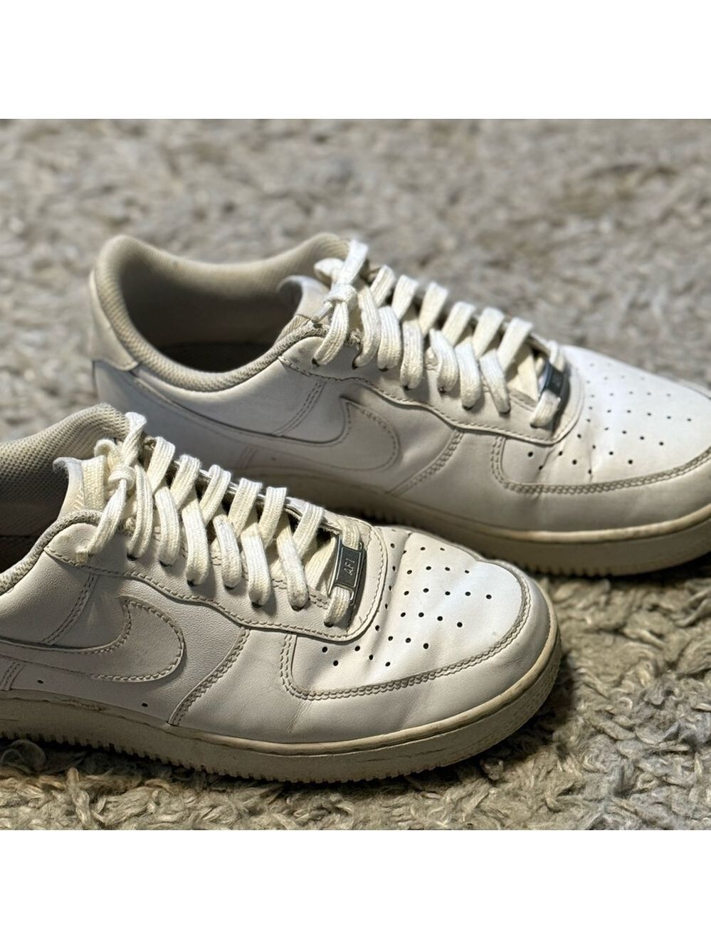 Nike Air Force 1 Low White Men’s Sneakers Size 8.5